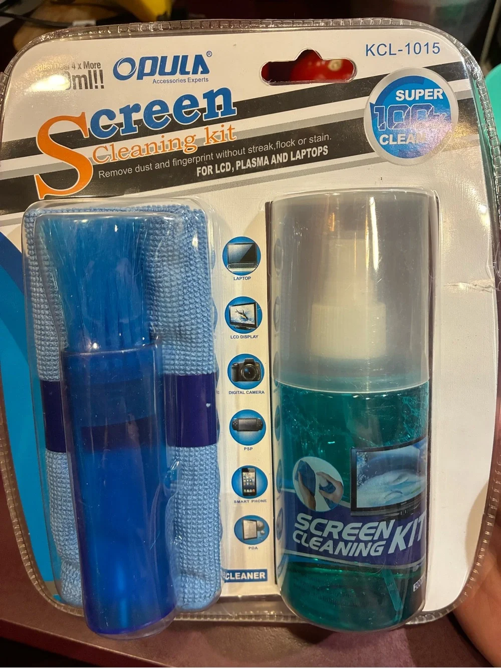 Opula Blue Screen Cleaning Kit for Electronics